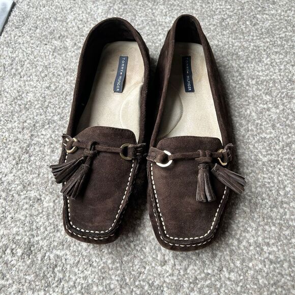 Tommy Hilfiger Shoes - Tommy Hilfiger Brown Suede Loafers